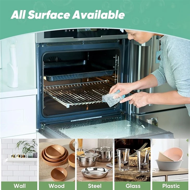 Double Layer Wire Dishwashing Rag