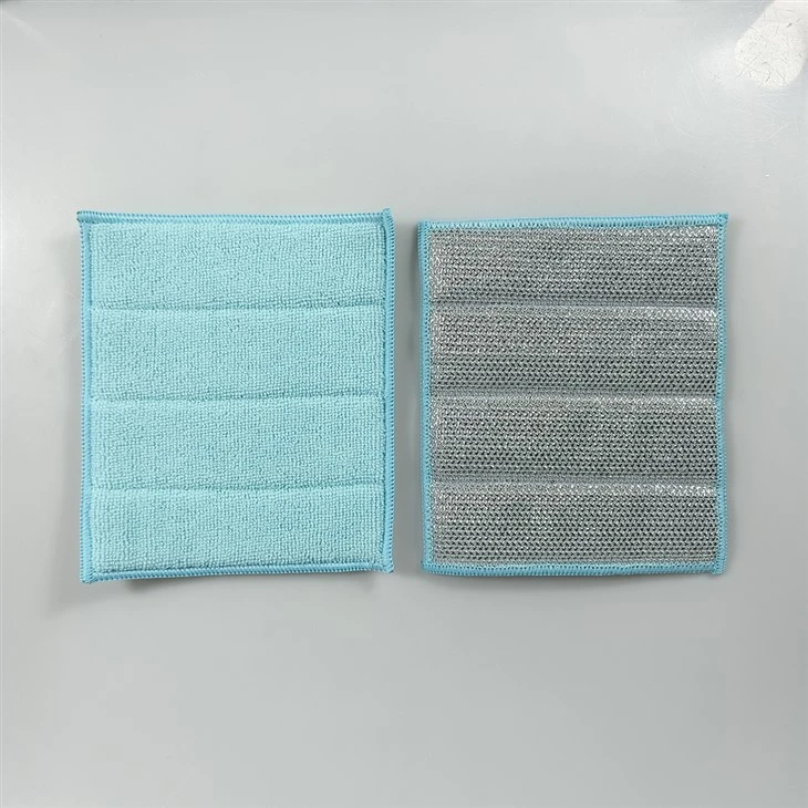 Double Layer Wire Dishwashing Rag